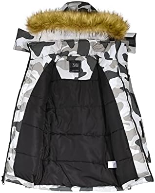 ZSHOW Erkek Kış Parka Sıcak Kabanlar Coat Kapşonlu Puffer Ceket